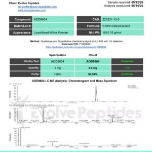 Alternative view of AOD-9604 10 mg