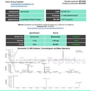 Alternative view of Sermorelin 10 mg