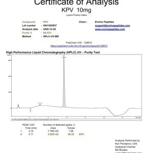 Alternative view of KPV 5 mg