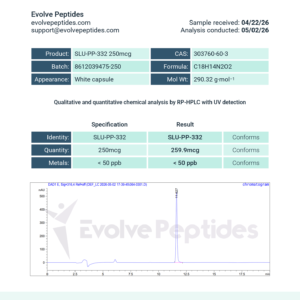Alternative view of SLU-PP-332 Capsules – 250 mcg x 100 Capsules